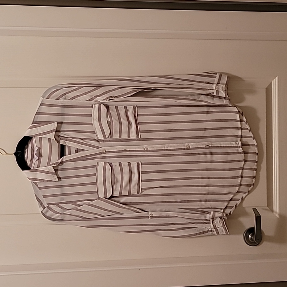 Striped Rayon Blouse ('Mine' size S)